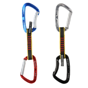 25kn quickdraw, two carabiners with one sling