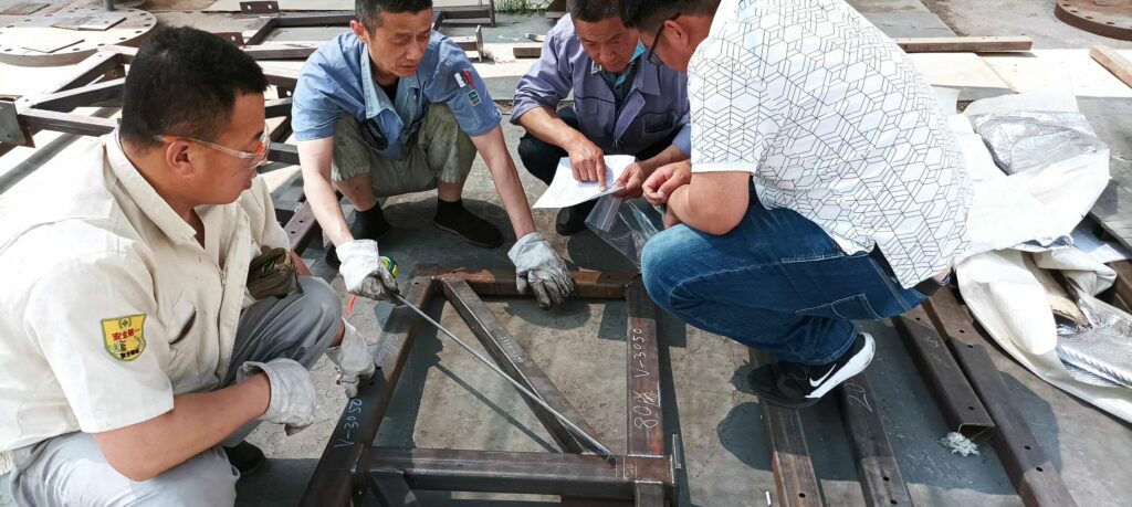 Quality-inspection-for-boulder wall steel-frame-structure